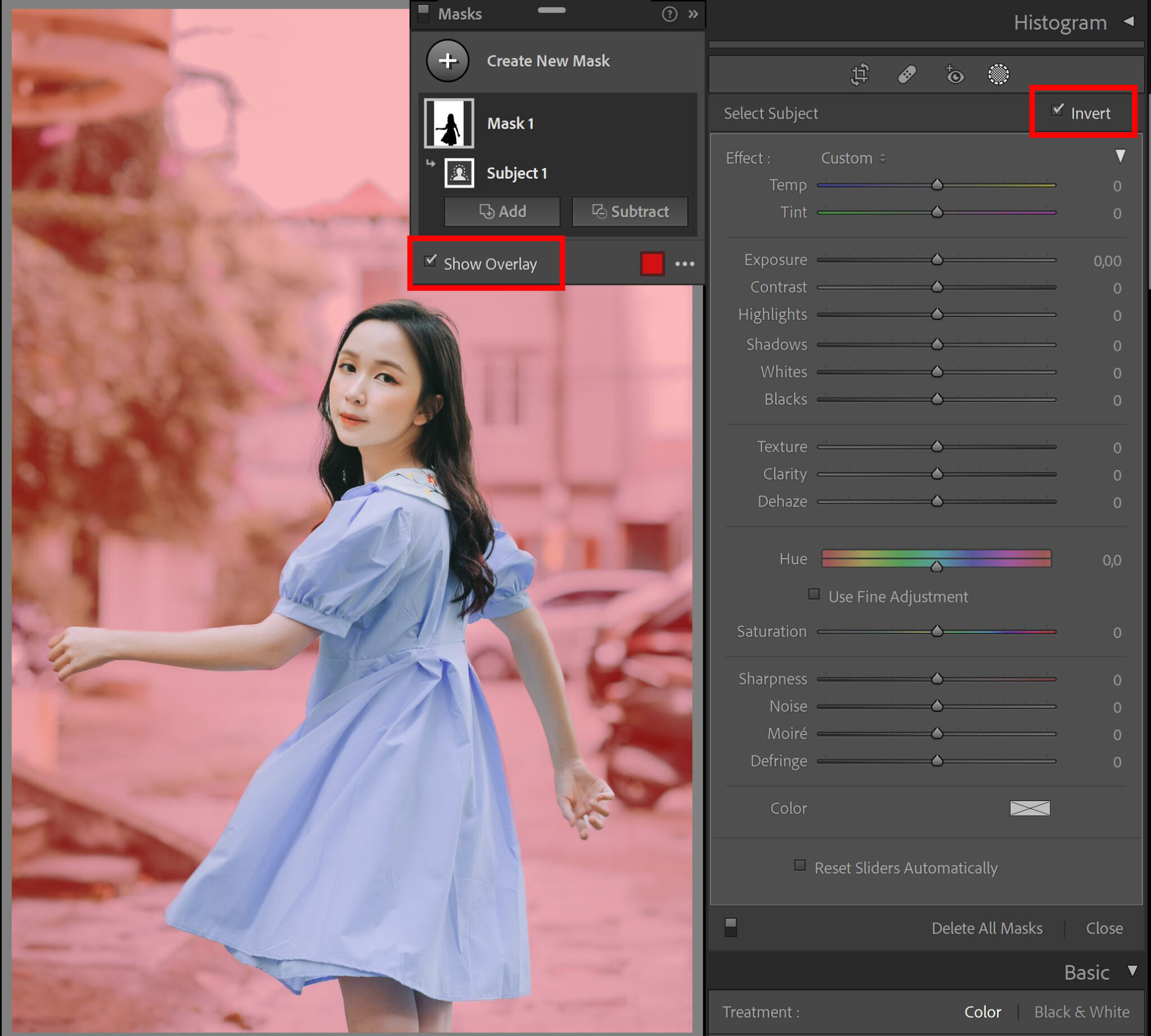 The fastest way to blur a background in Adobe Lightroom!