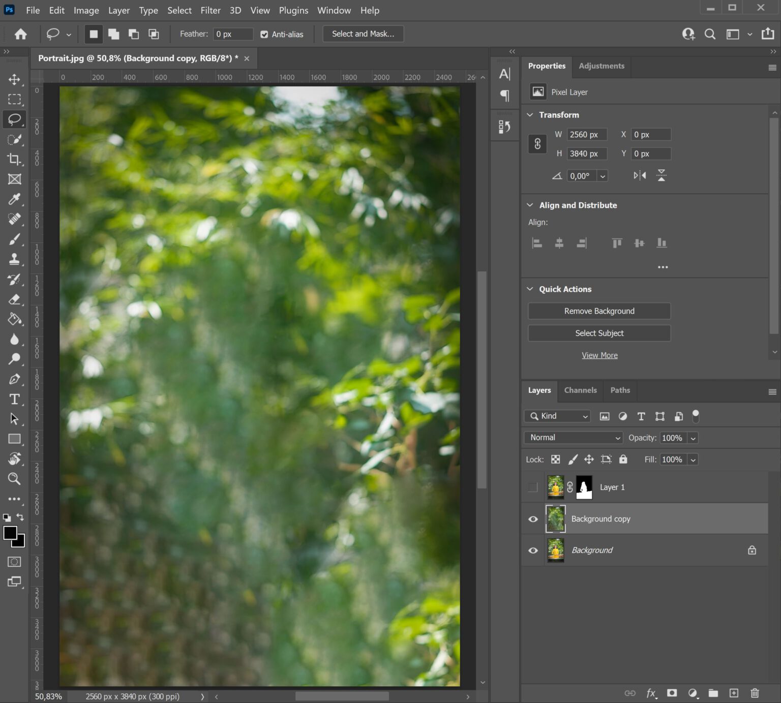 Blur your background in Adobe Edit with Kim