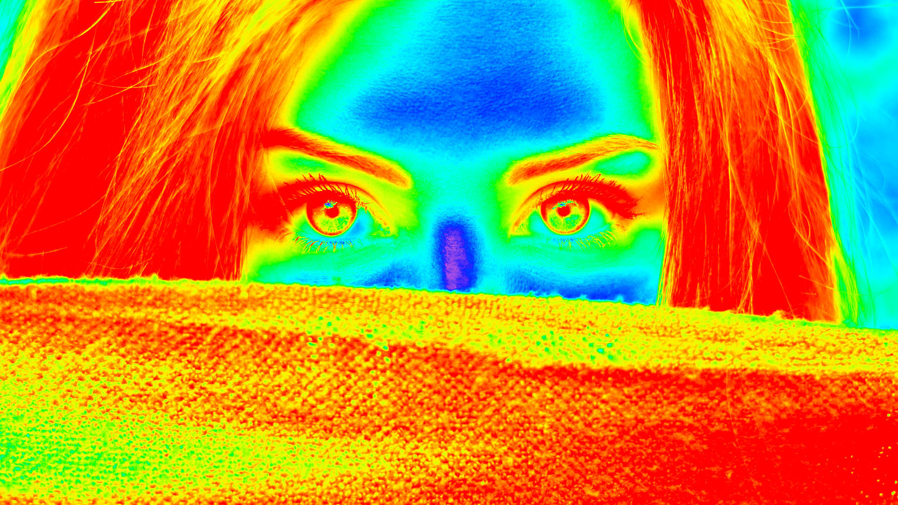 Infrared thermal camera (heat map) effect in Adobe