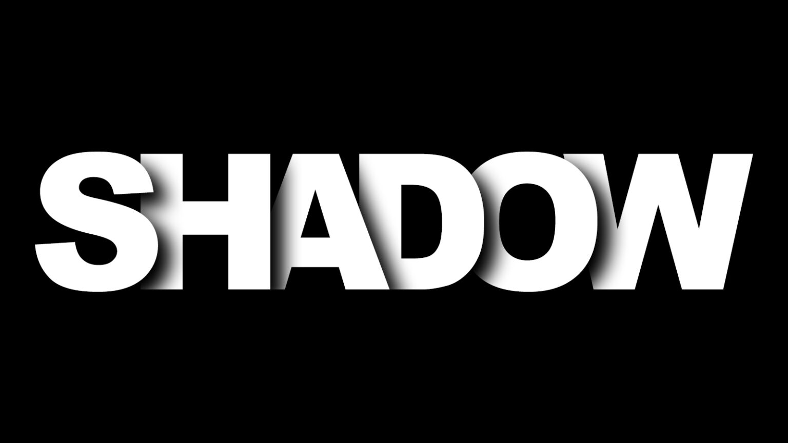 Create overlapping text with a shadow in Adobe Photoshop!