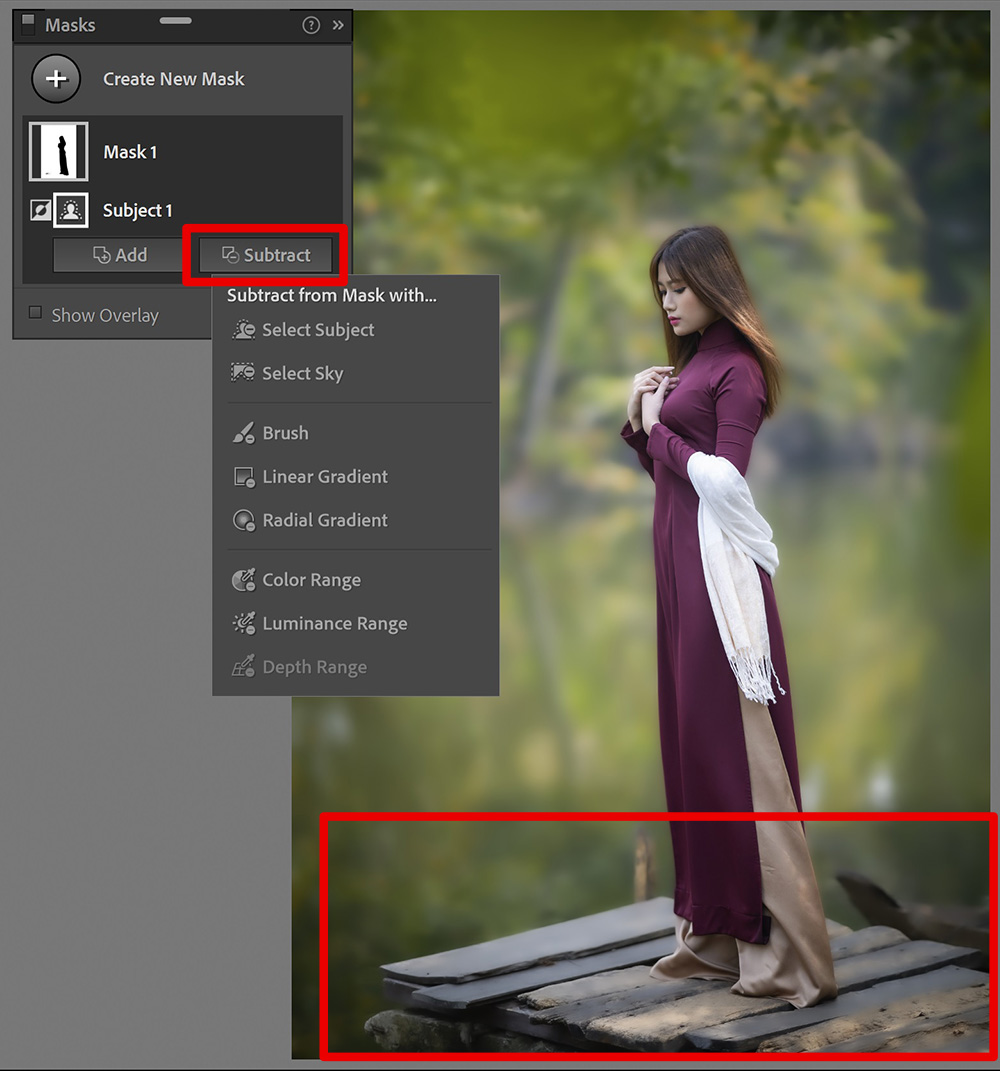 Smoothen / blur background in Lightroom Edit with Kim