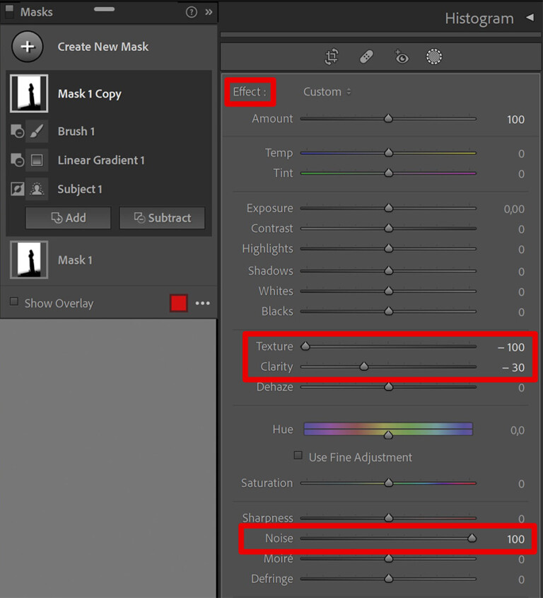 Smoothen / blur background in Lightroom Edit with Kim