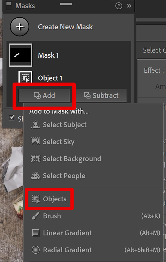 add object