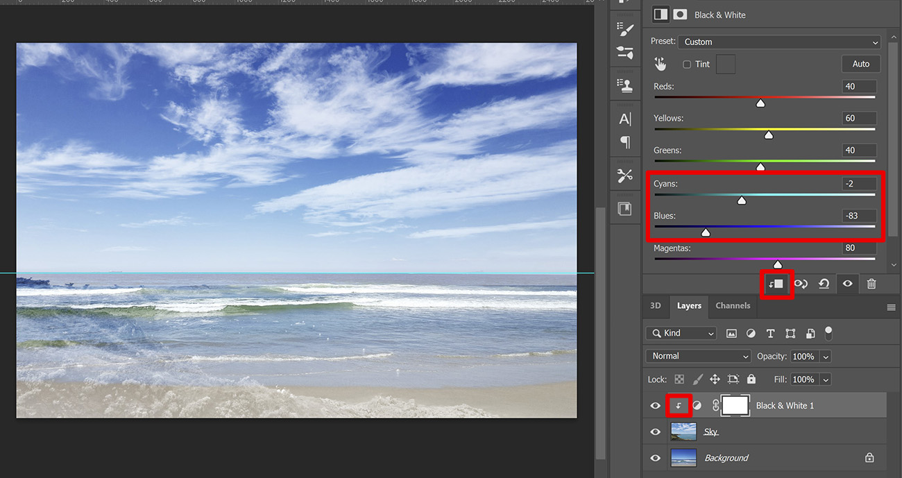 how to add sky to photo in photoshop