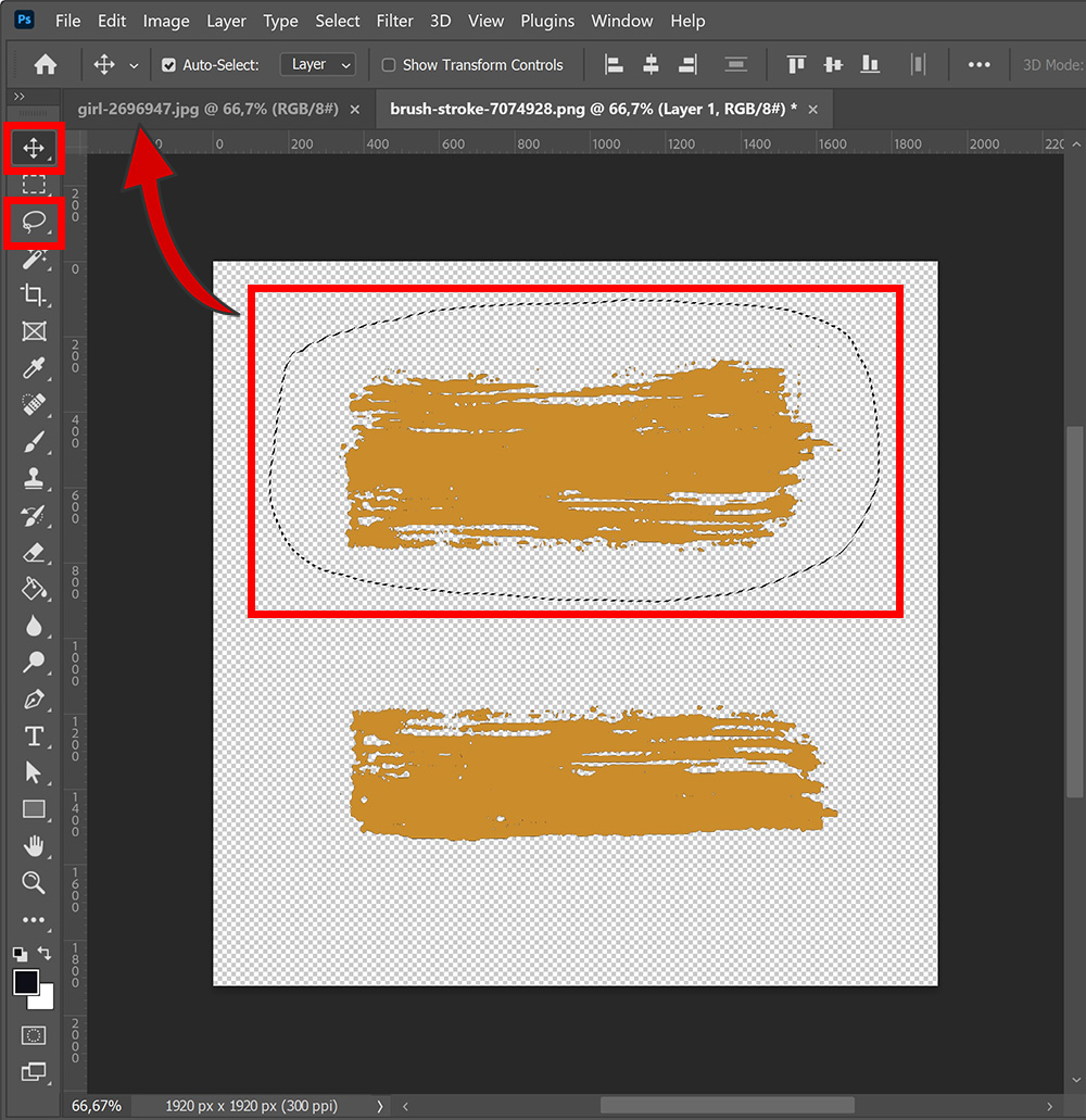 photoshop add brush stroke to path