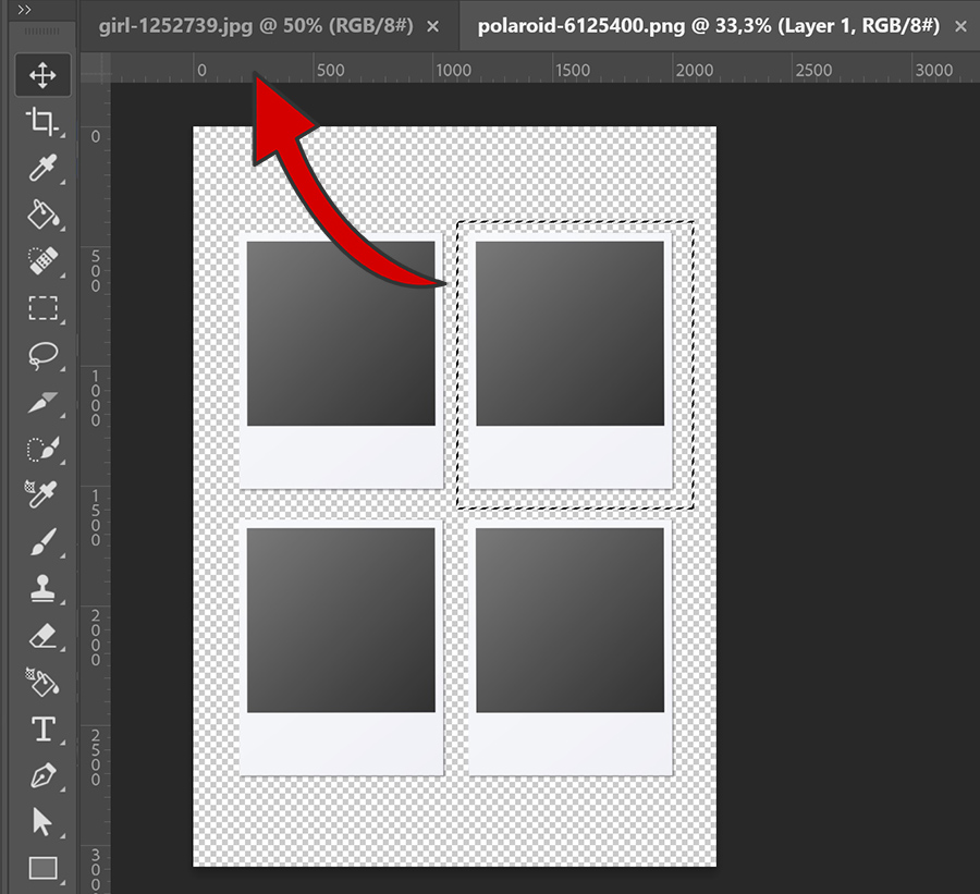 Select and move frame