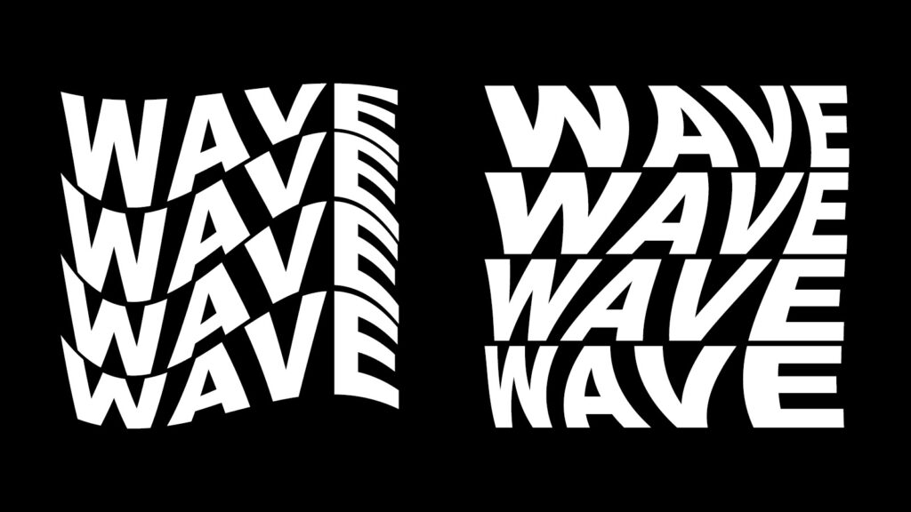 wavy text effect