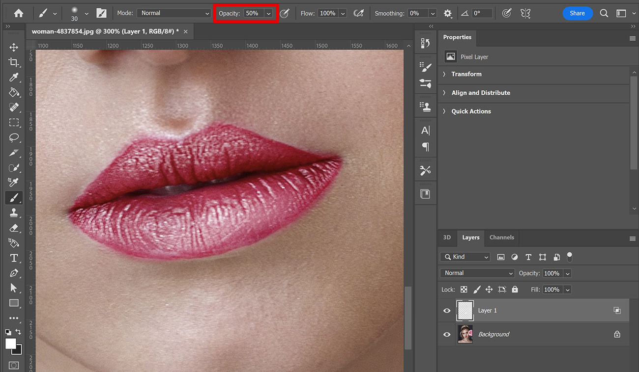 Lips Editing Create glossy lips in Adobe Photoshop - Edit with Kim