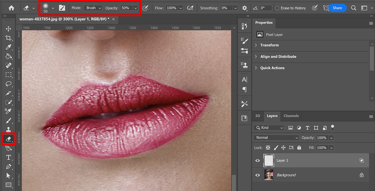 Create glossy lips in Adobe Edit with Kim