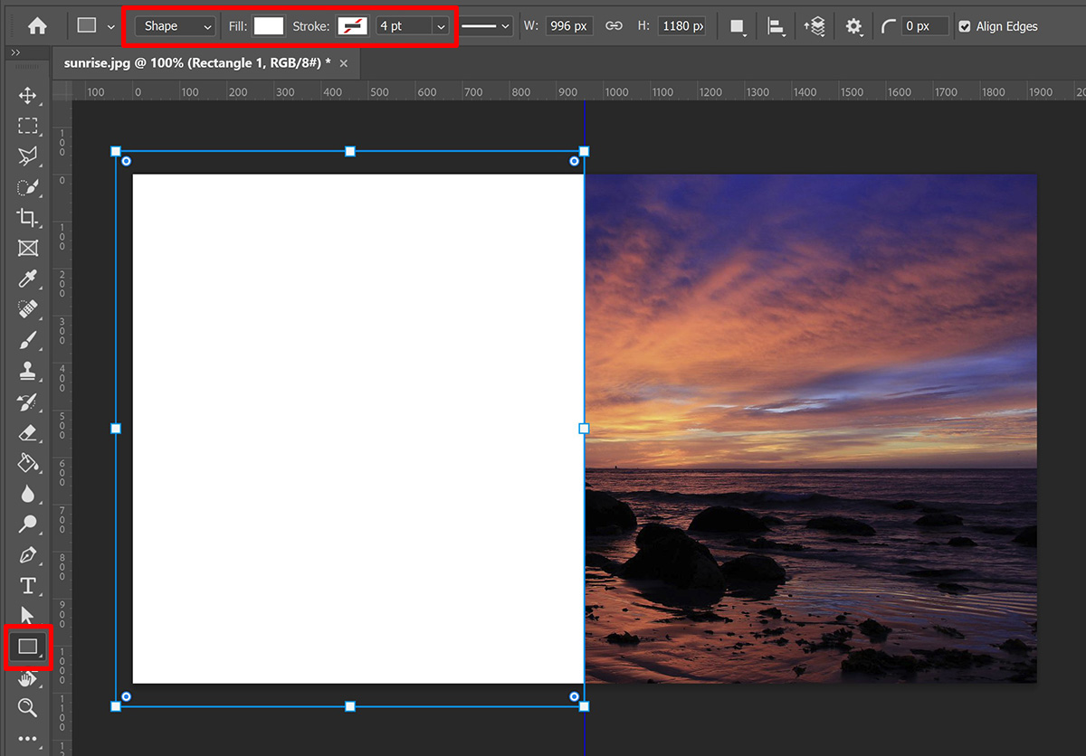 how to cut text in half photoshop