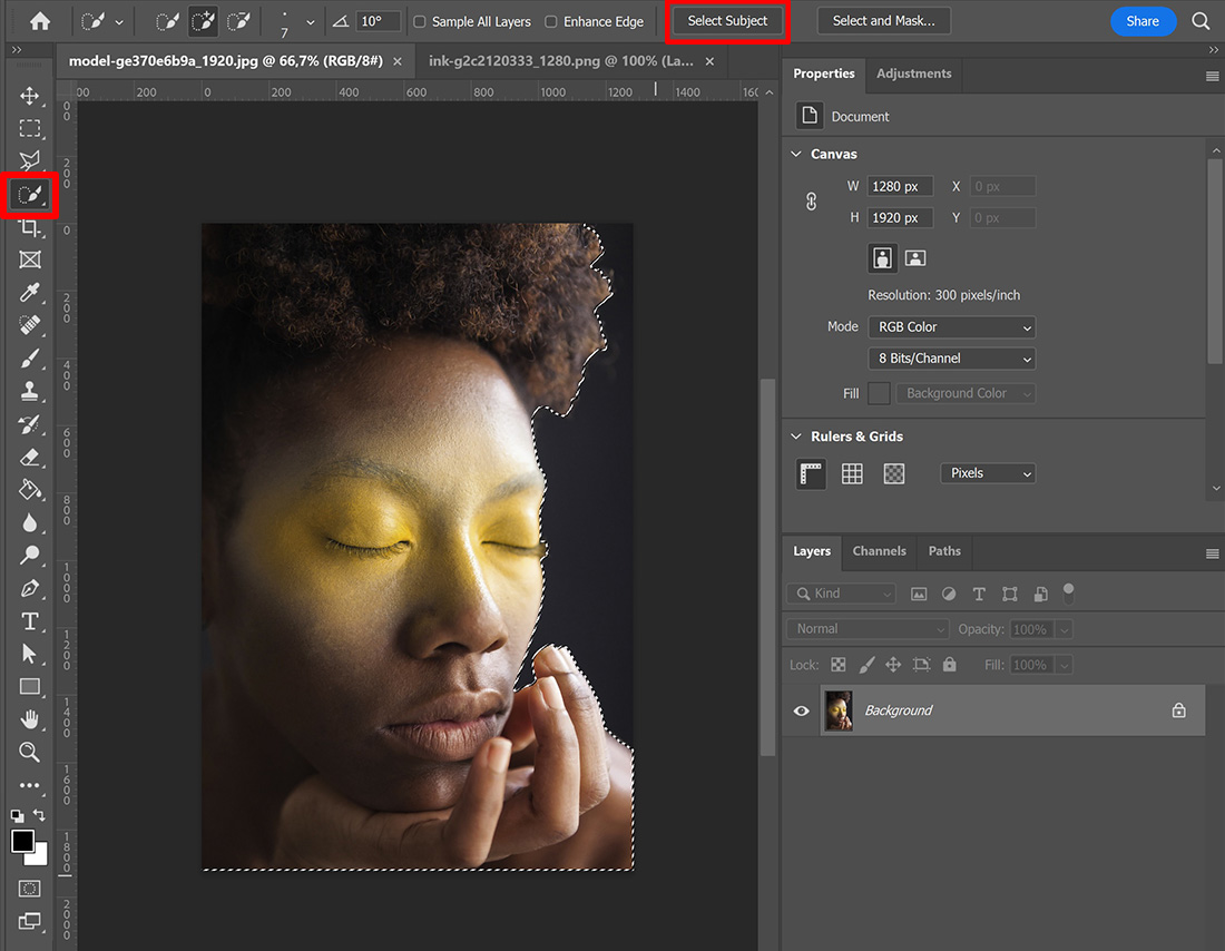 Dripping paint effect in Adobe Edit with Kim