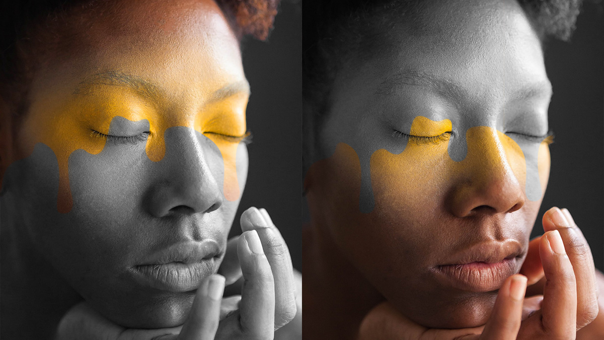 Dripping paint effect in Adobe Edit with Kim