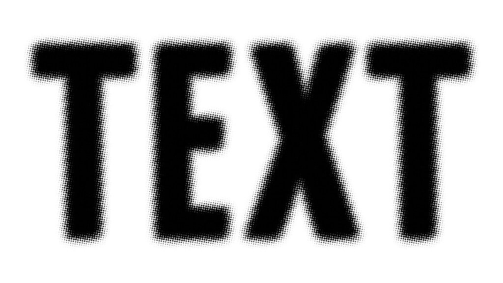 Blurred dotted text