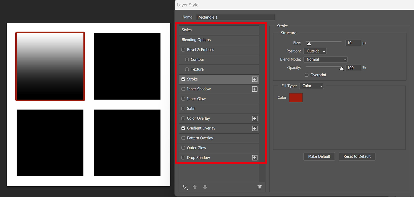 How to copy layer styles in Photoshop - Edit with Kim