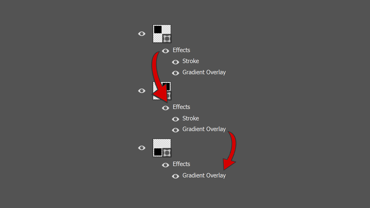 How to copy layer styles in Photoshop - Edit with Kim