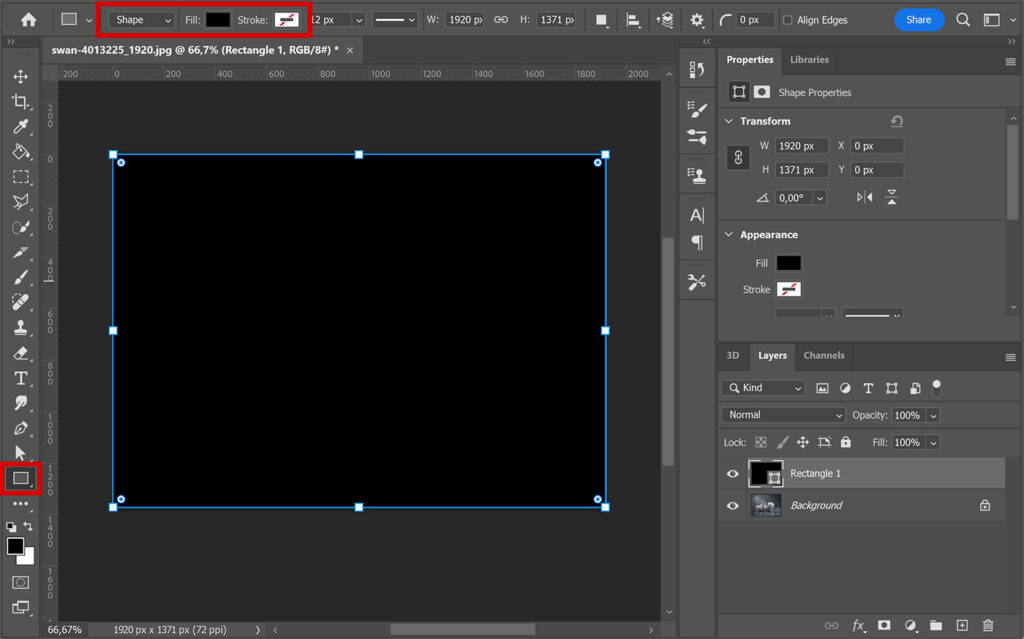 Create rectangle