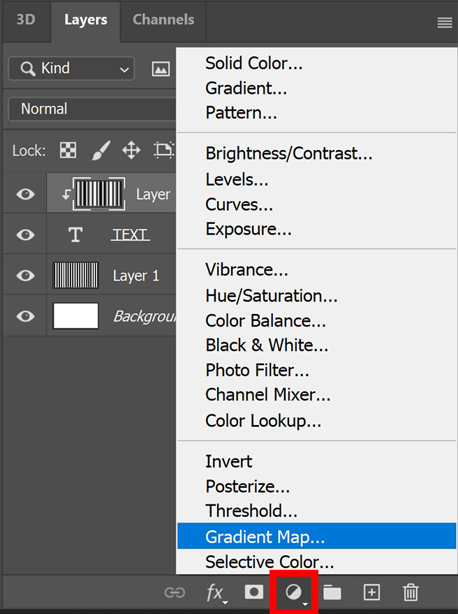 Gradient map