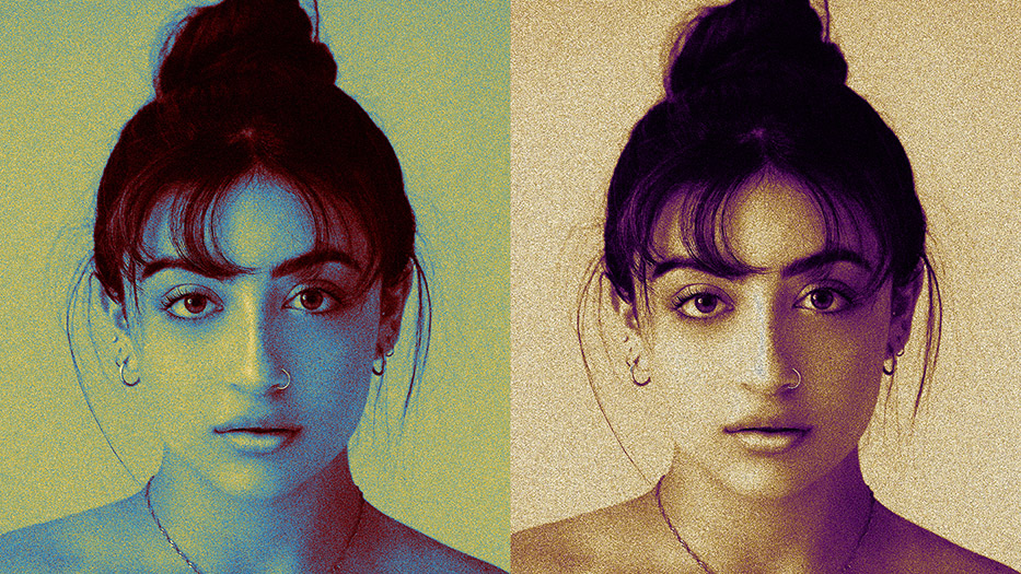 Create a gradient map portrait in Photoshop - Edit with Kim