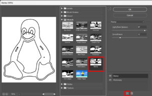 Convert image to outlines in Photoshop - Edit with Kim