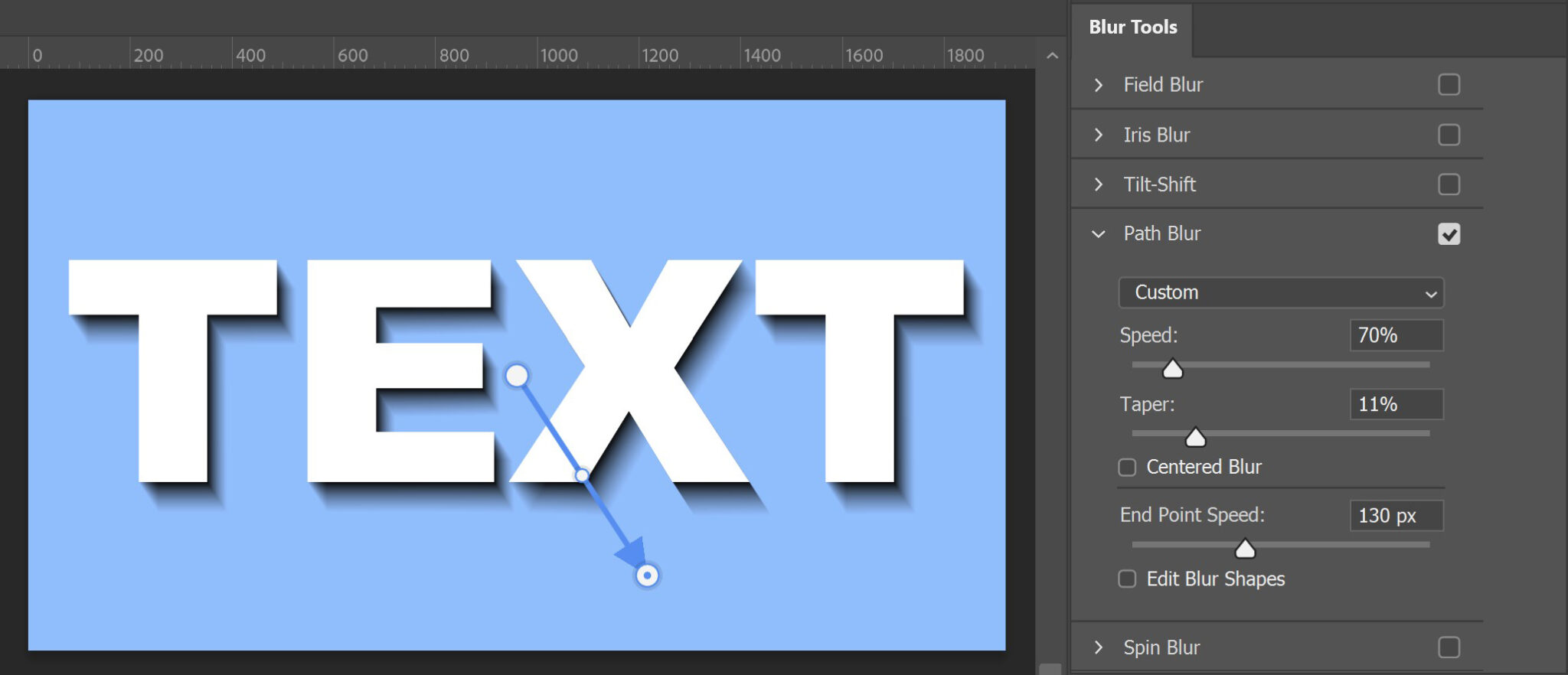 how to put shadow behind text in photoshop