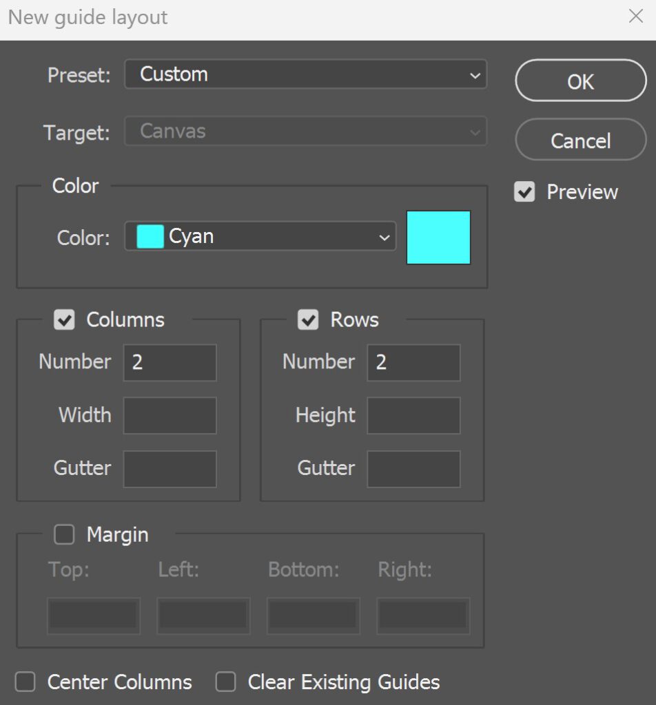 Guide layout