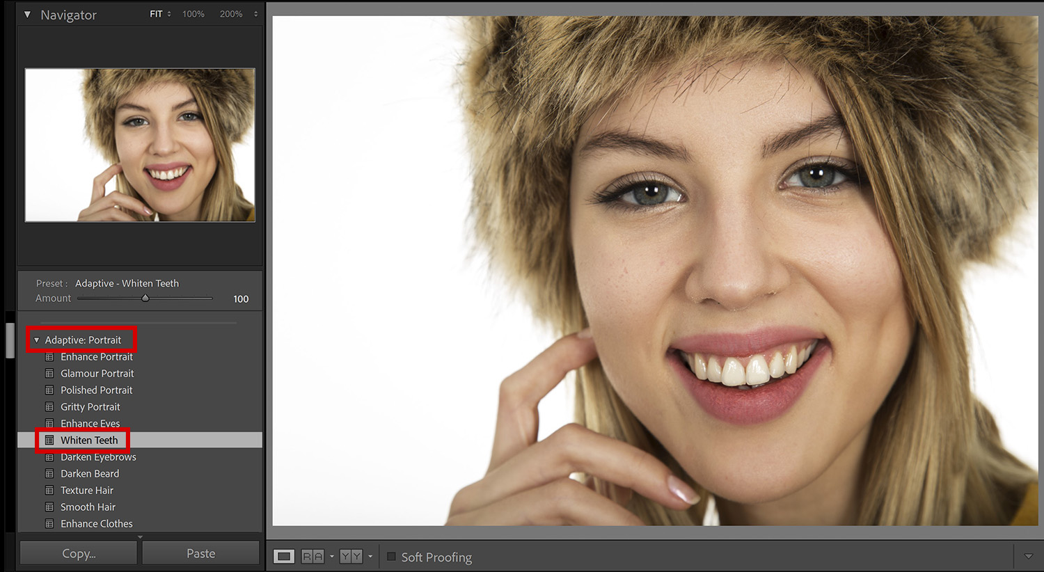 Quick method to whiten teeth in Lightroom Edit with Kim