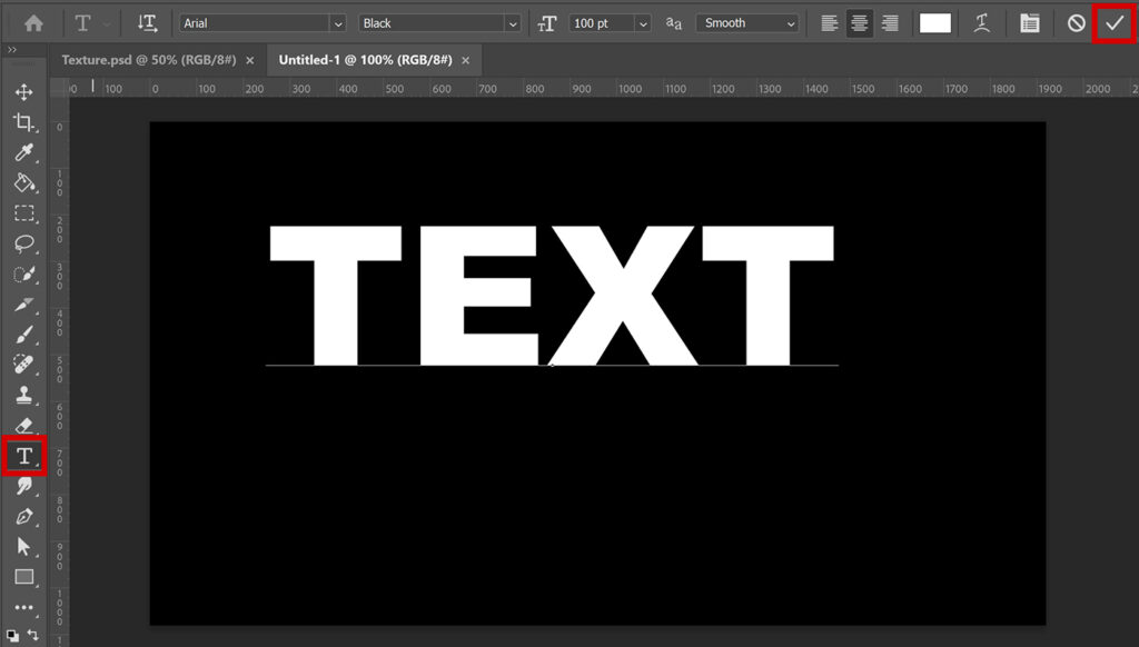 Create text