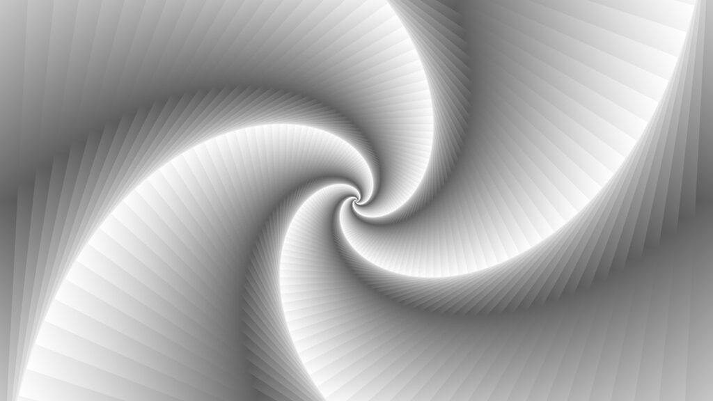 Abstract gradient spiral