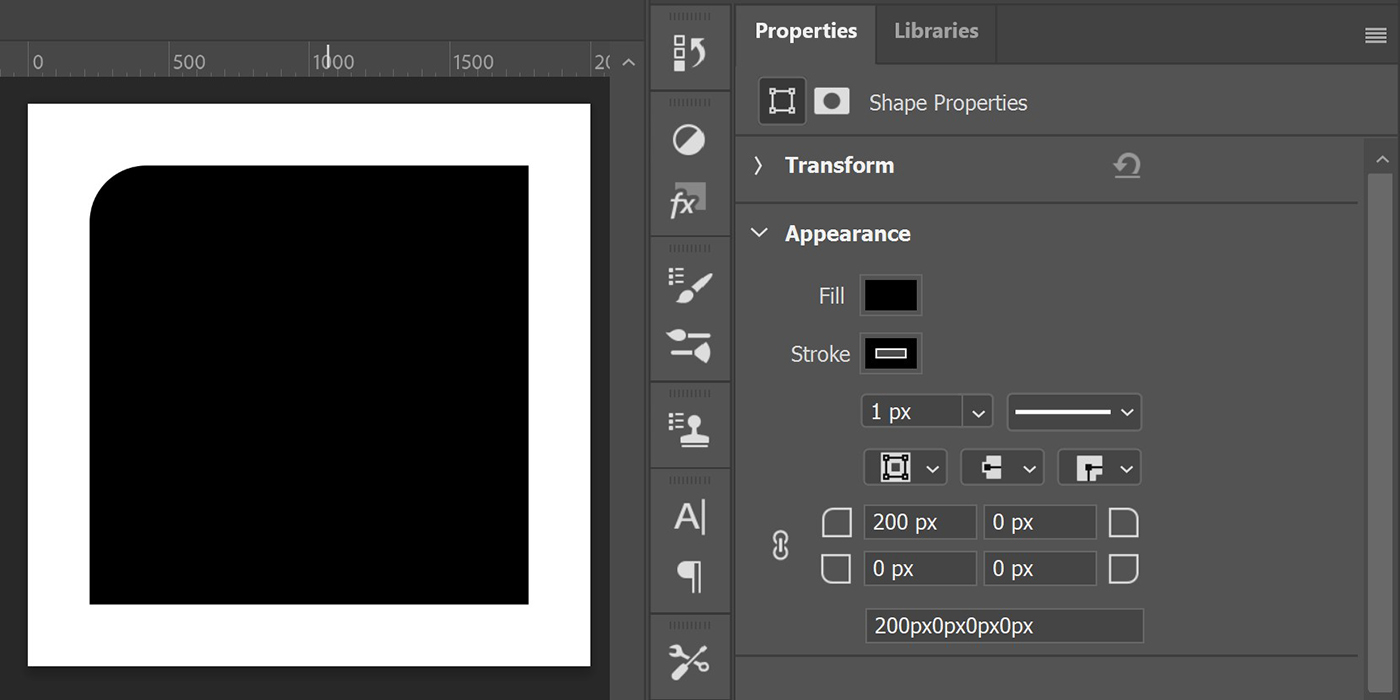 Shapes with rounded corners in Edit with Kim
