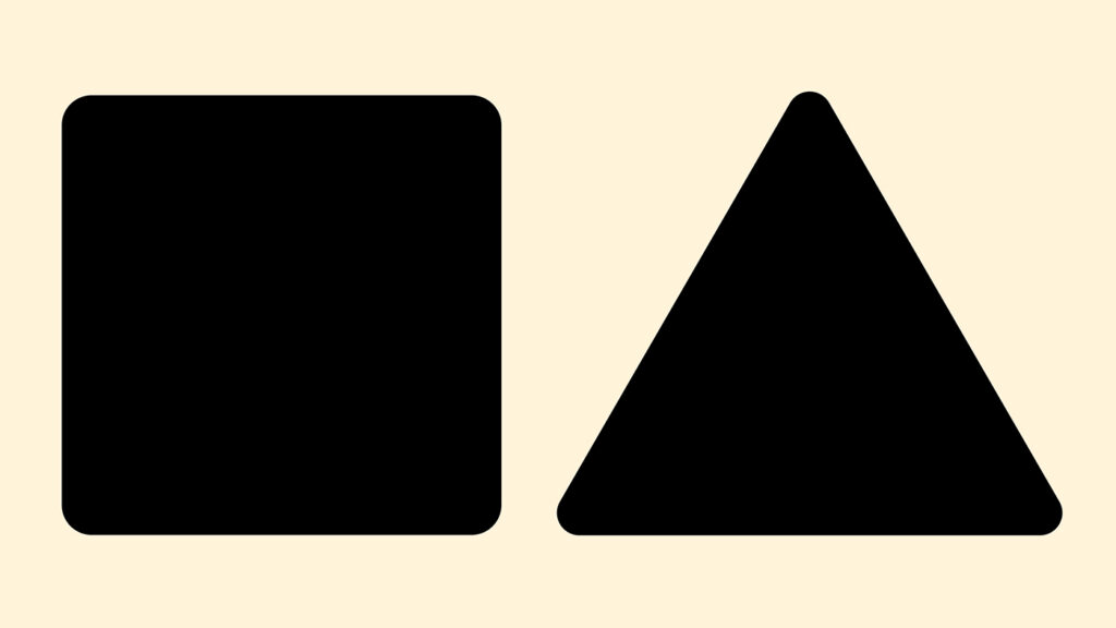 Shapes with rounded corners