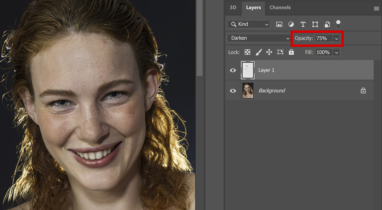 Remove shiny skin in Edit with Kim