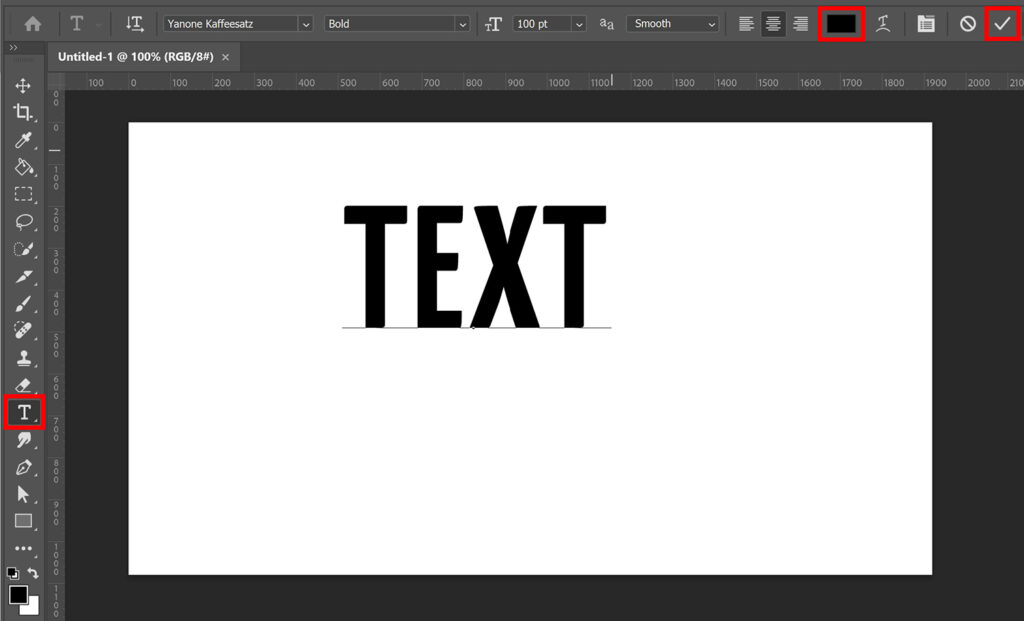 Create text