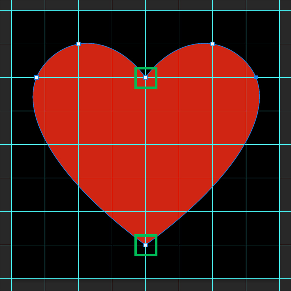 Create heart shape