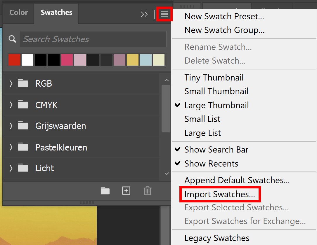 Create color palette from photo in Edit with Kim