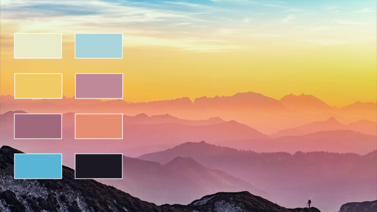 Create color palette from photo in Photoshop - Edit with Kim