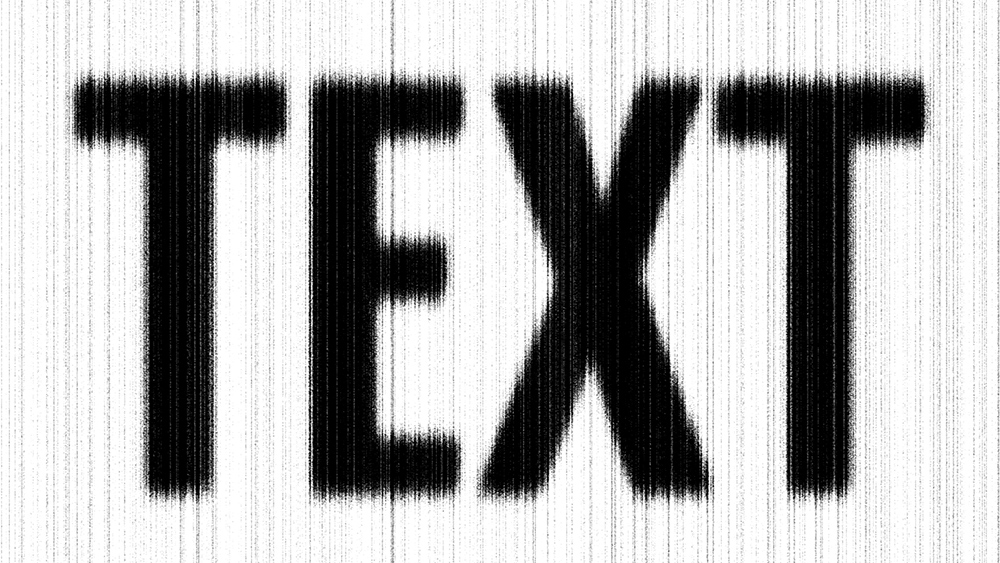 Grain text effect