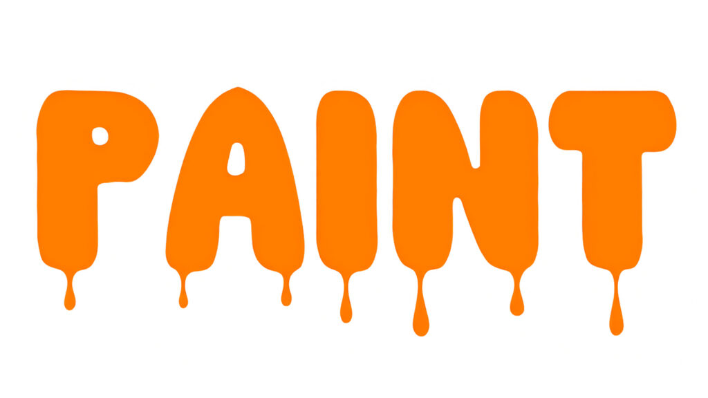 Dripping paint text effect