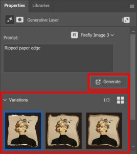 Photo with ripped paper effect in Photoshop - Edit with Kim